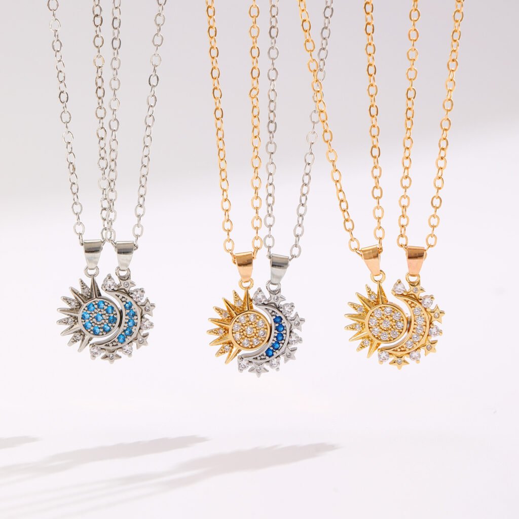 Sun Moon Magnetic Necklace